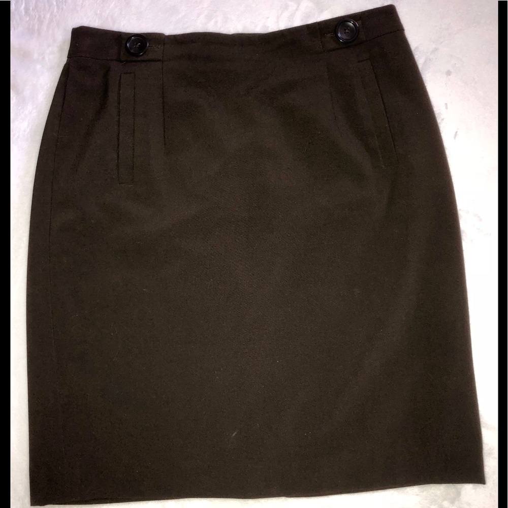 Ann Taylor Chocolate Brown Career Skirt